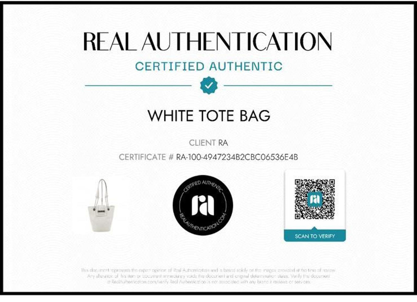 Authentic Vintage Céline White Leather Tote Bag