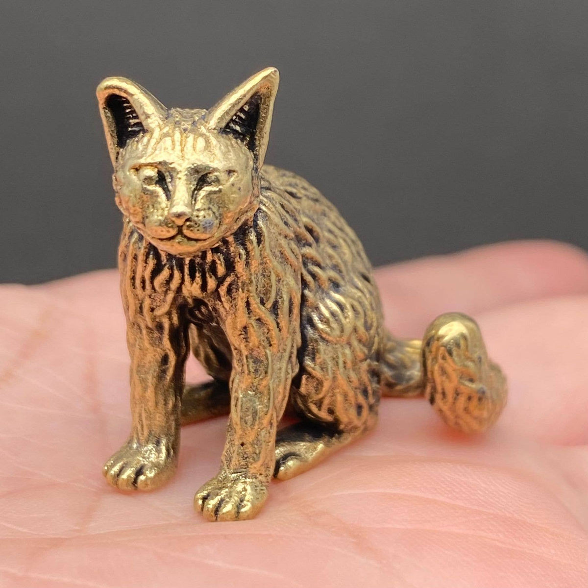 Brass Cat Crafts Decoration Desktop Ornaments