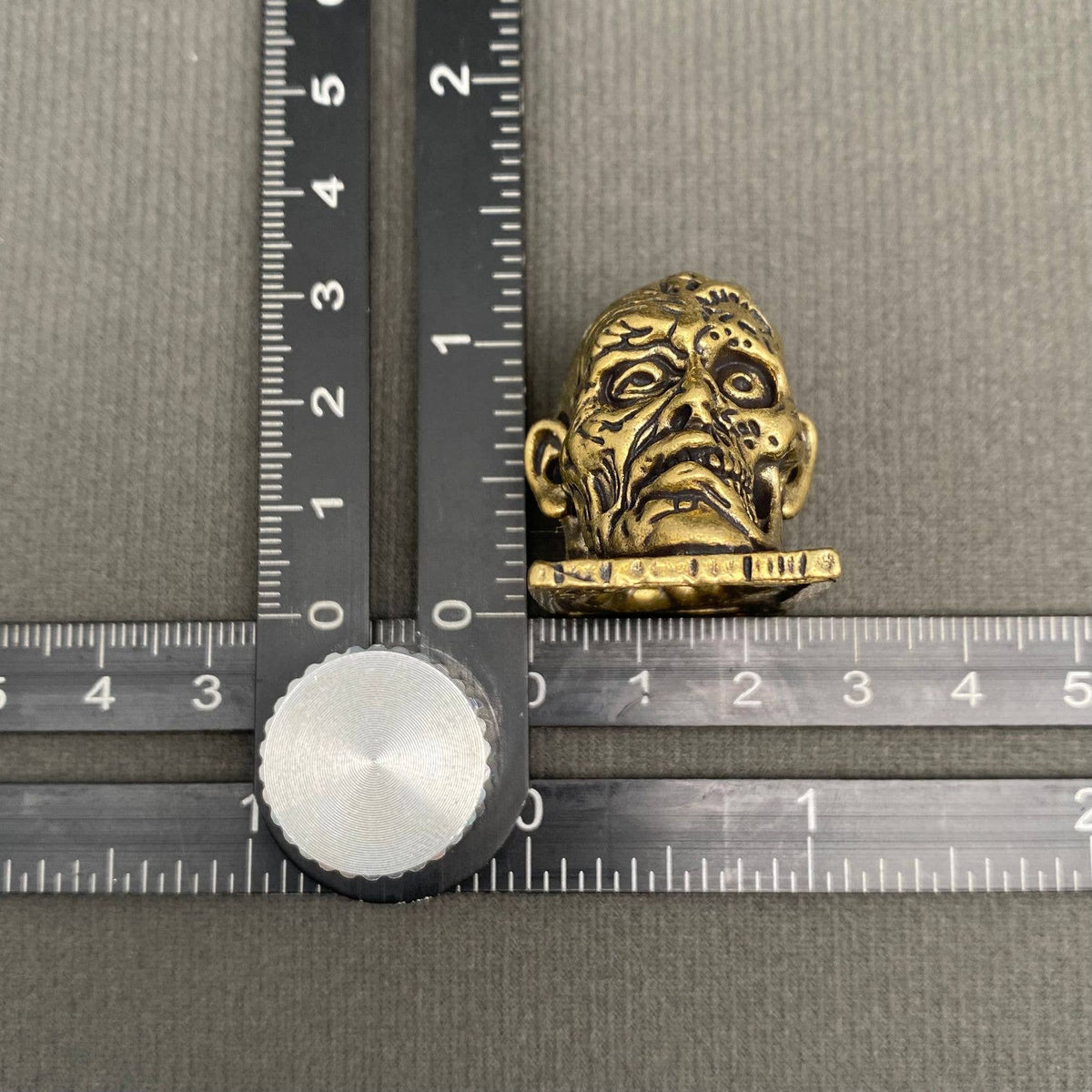 Half Skull Face Brass Crafts Decoration Desktop Ornaments