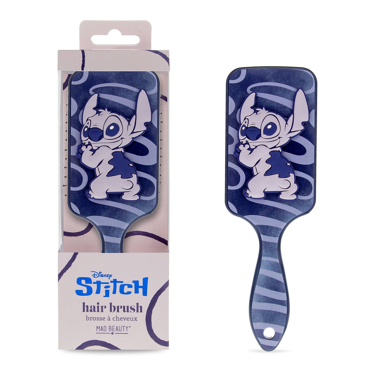 Mad Beauty Disney Stitch Denim Paddle Brush