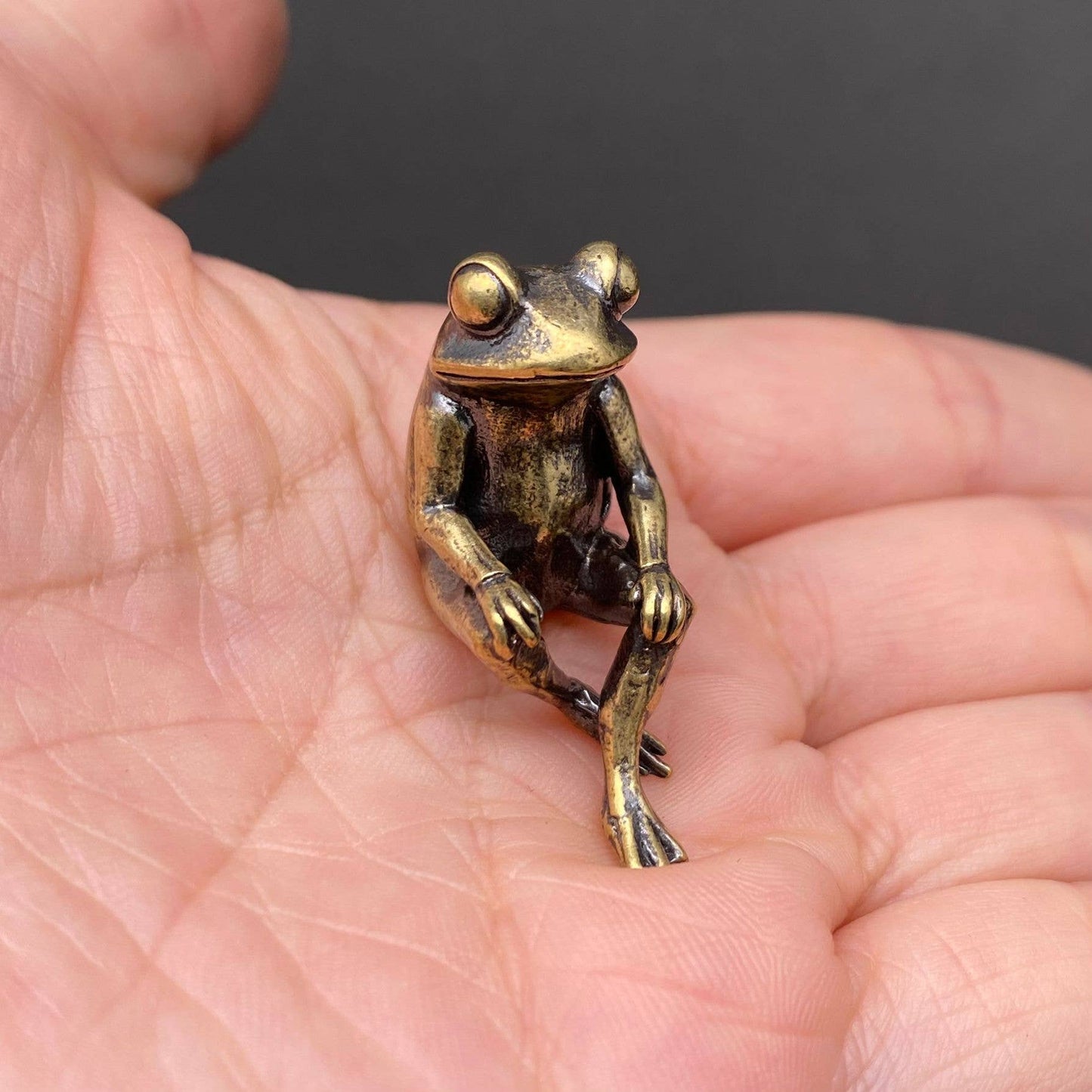 Brass Frog Crafts Decoration Desktop Ornaments