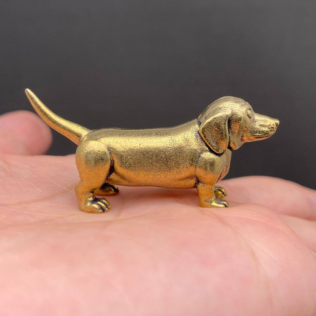Dachshund Dog Brass Crafts Decoration Desktop Ornaments