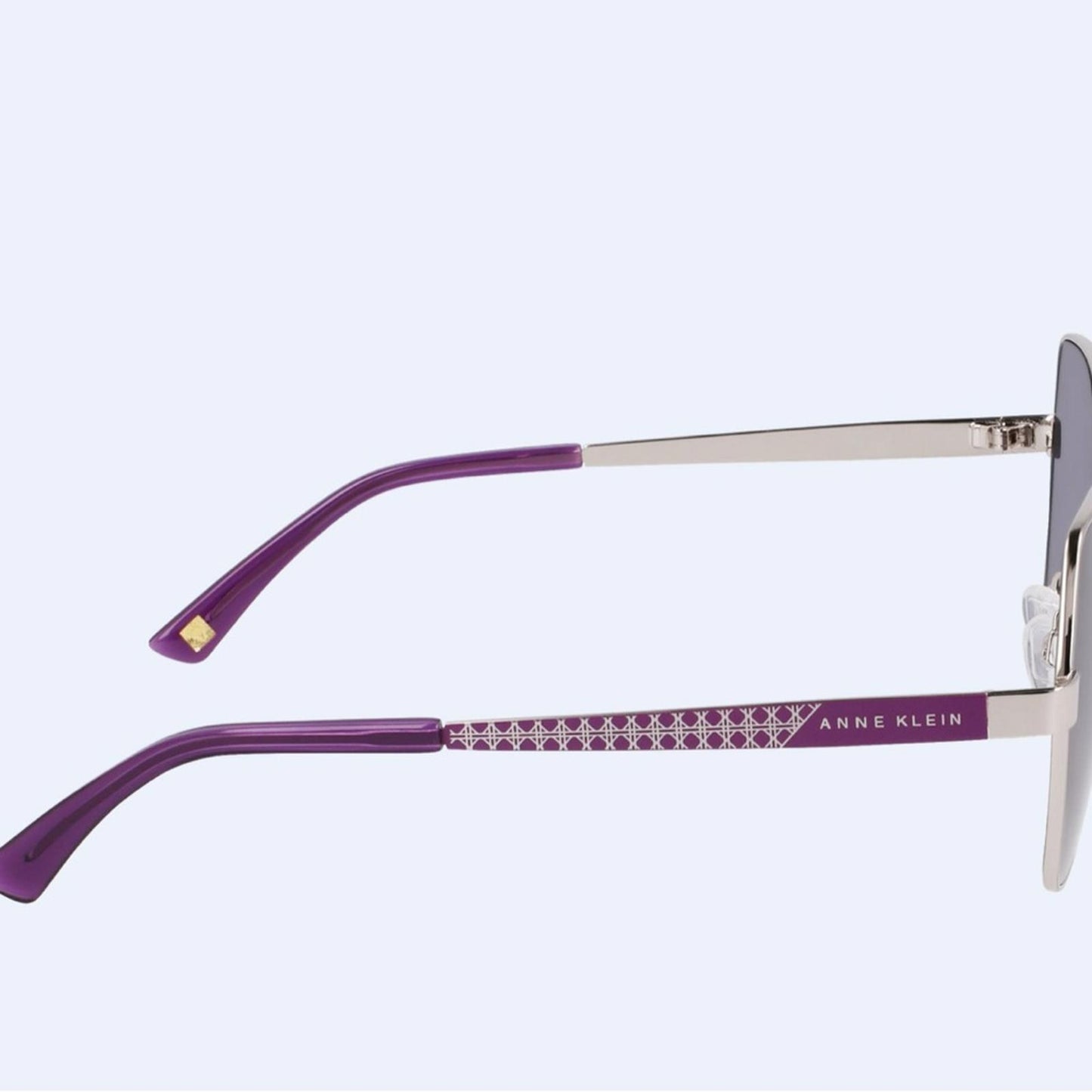 Anne Klein Silver Hexagonal Sunglasses NWT