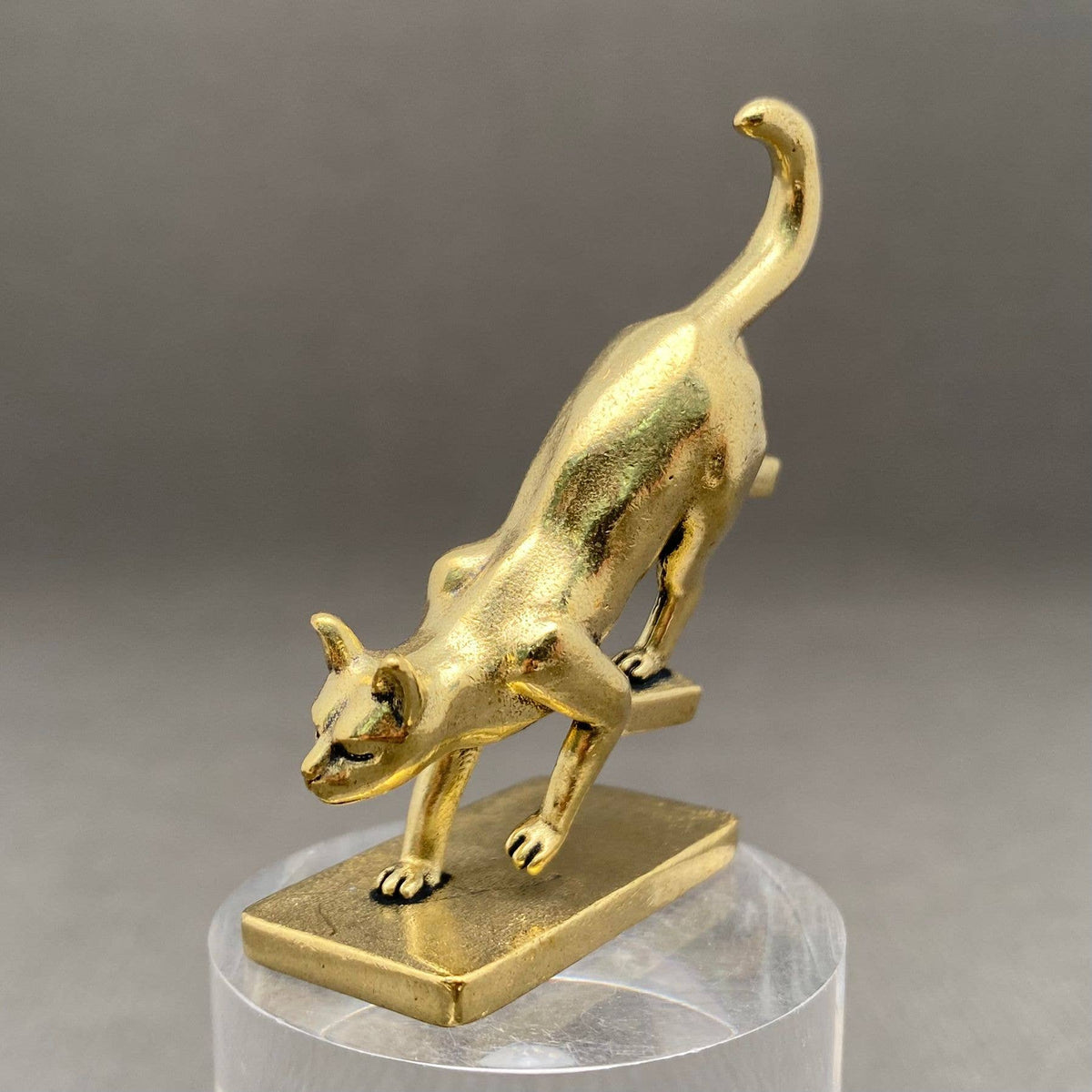 Cat Downstairs Brass Crafts Decoration Desktop Ornaments
