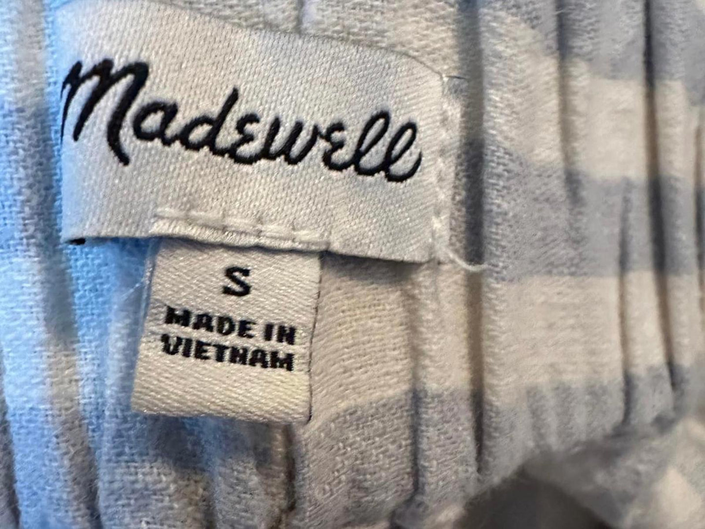 Madewell Women's Striped Wide Leg Pants with Waist Tie