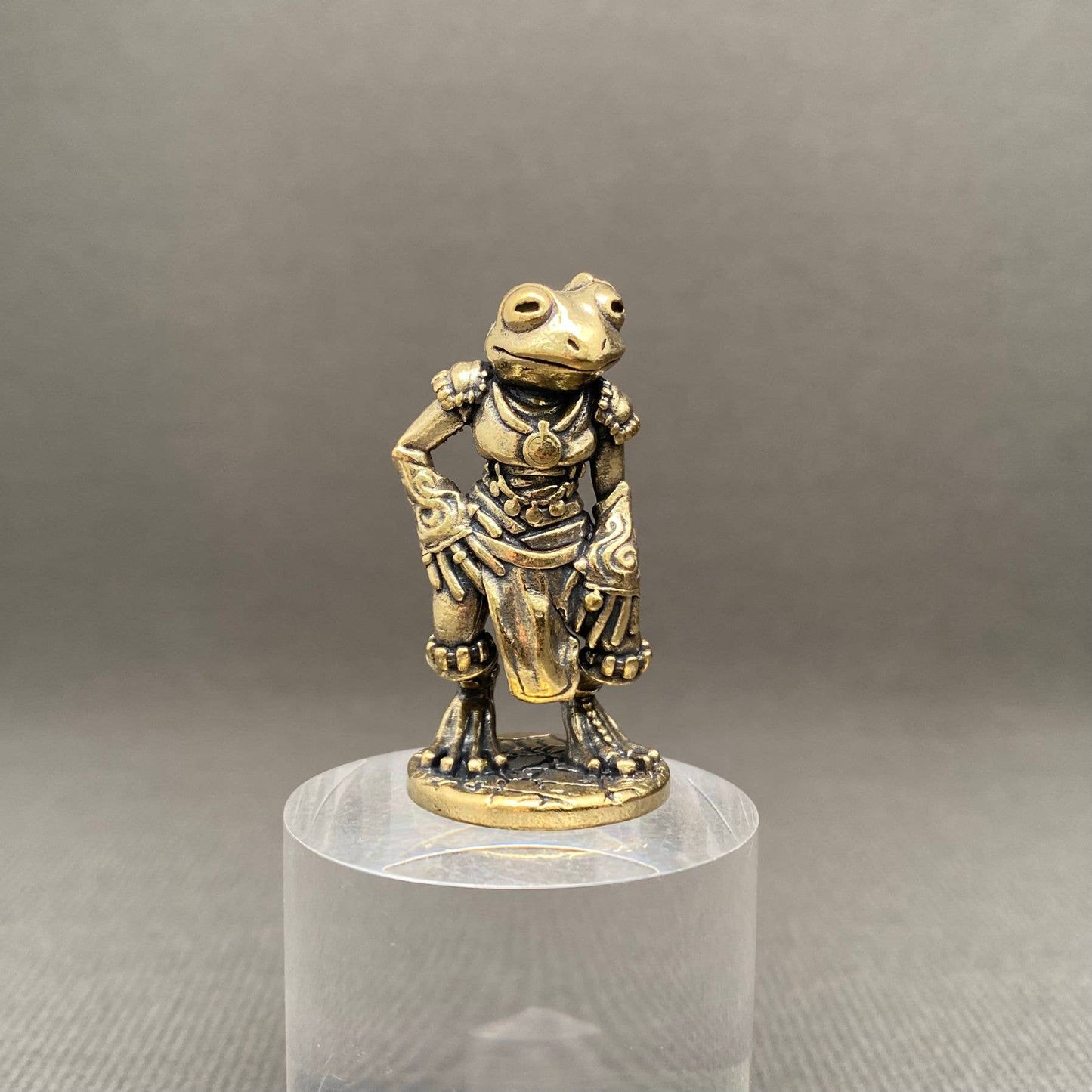 Brass Frog Warrior Crafts Decoration Desktop Ornaments