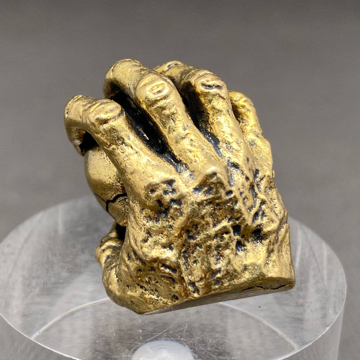 Skull In In The Demon Hand Brass Crafts Desktop Ornaments