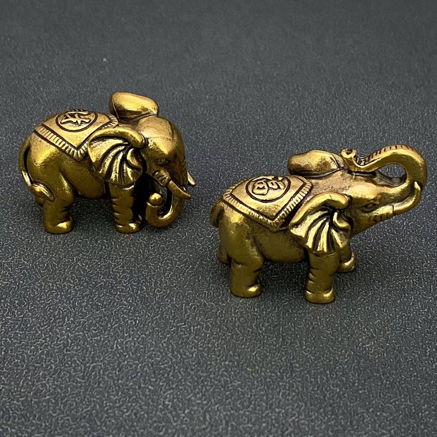 Brass Elephant Crafts Desktop Ornaments Decoration: 福