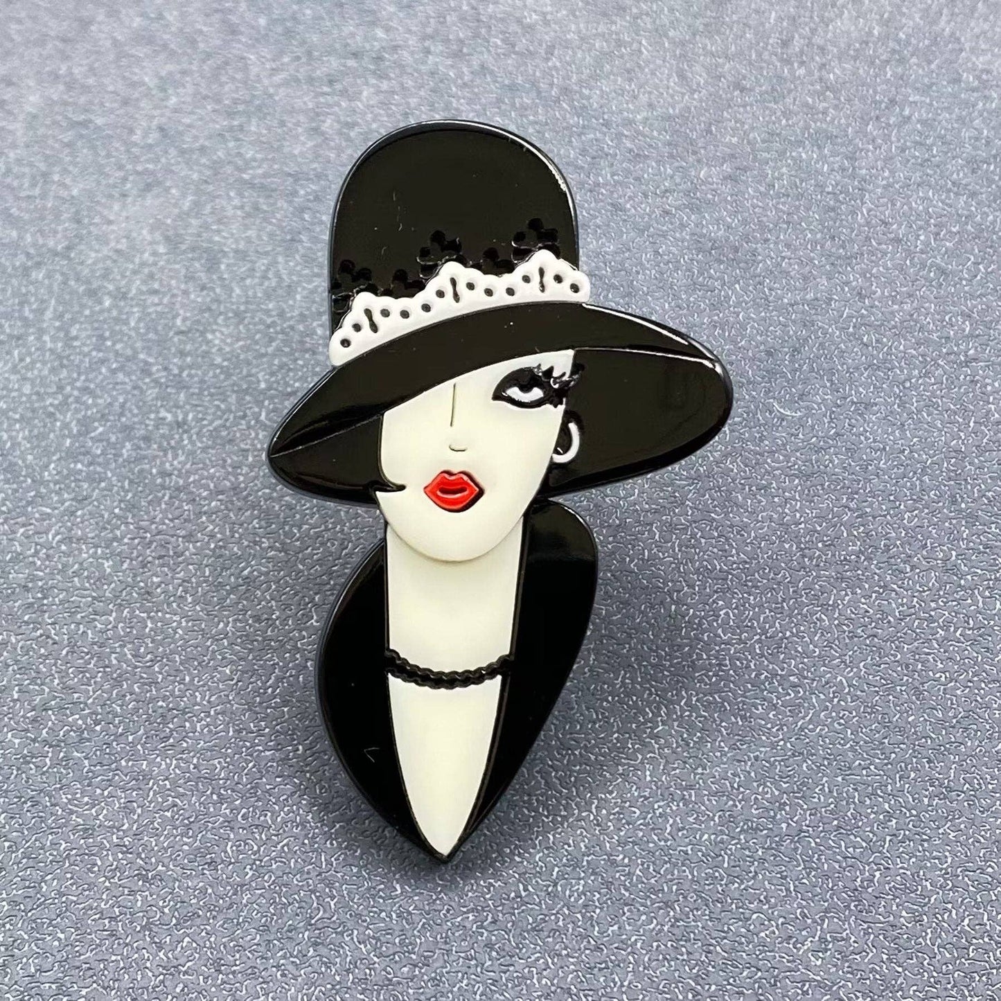 Creative Beauty Acrylic Brooch - MIO64308