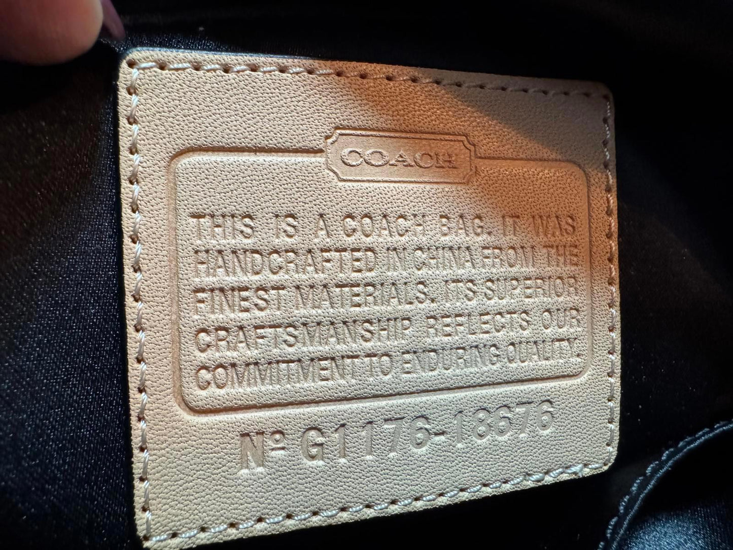Coach Poppy Signature Glam Tote Patent Quilted Y2K