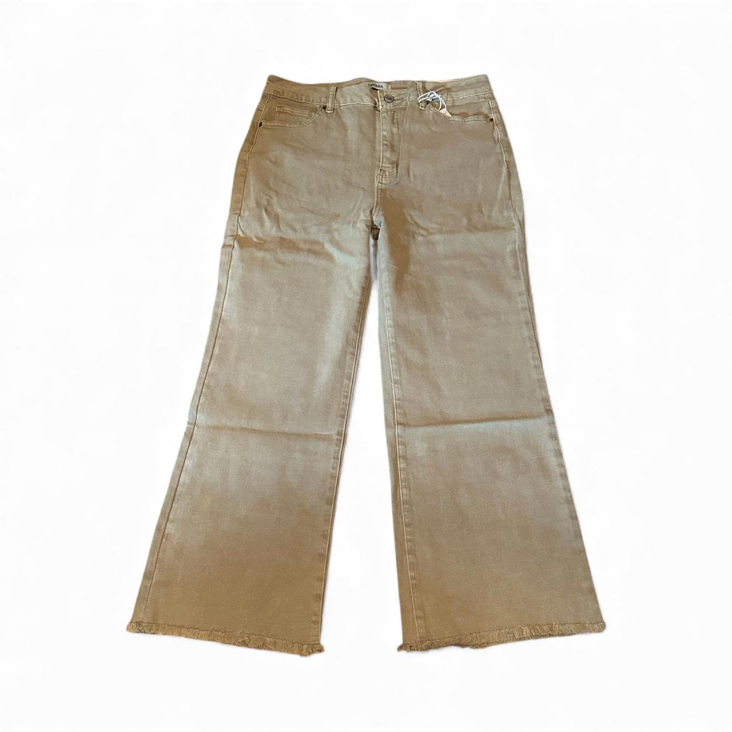 Zenana Women's Casual Wide-Leg Pants in Beige