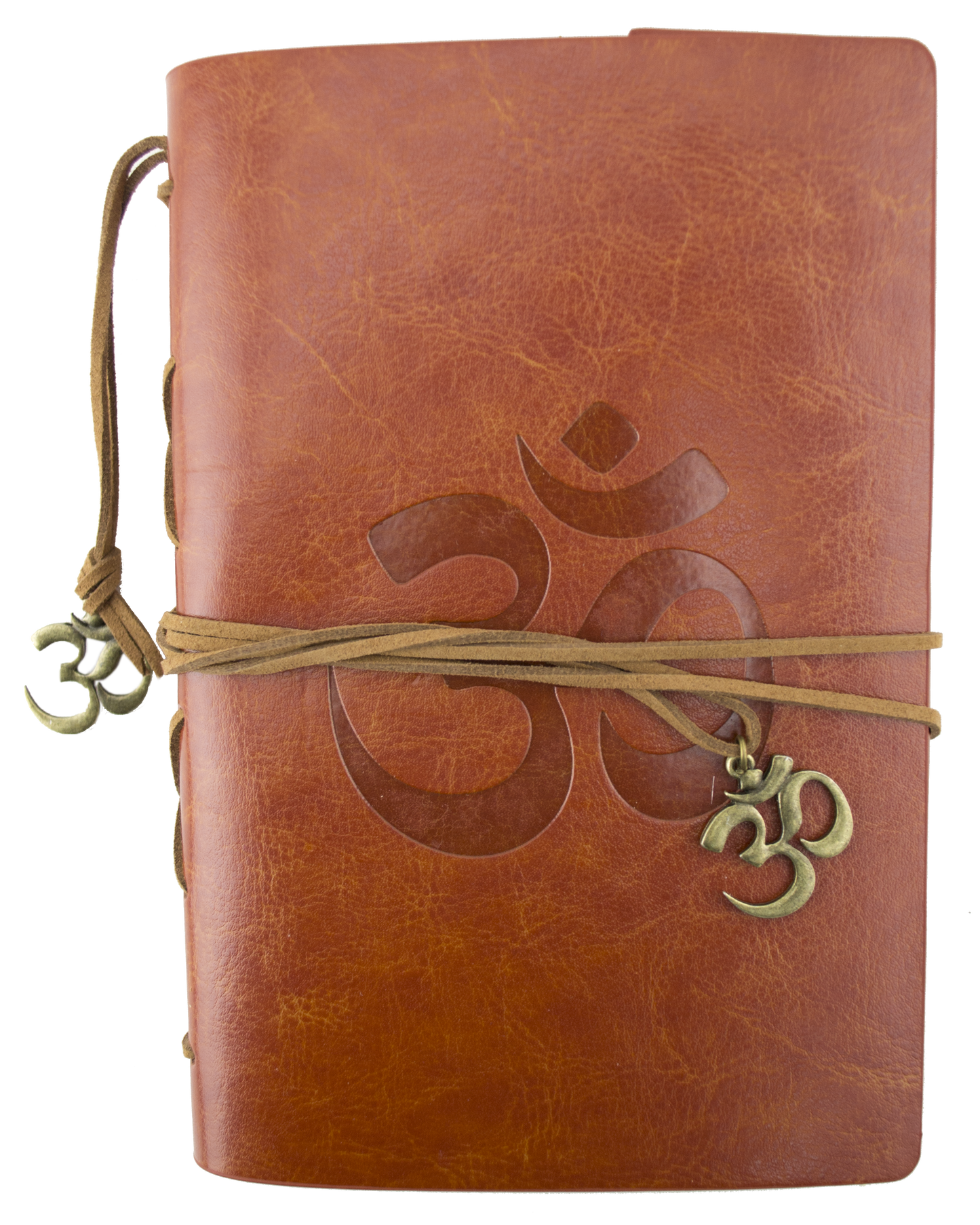 Leatherette Journal - Om - Brown