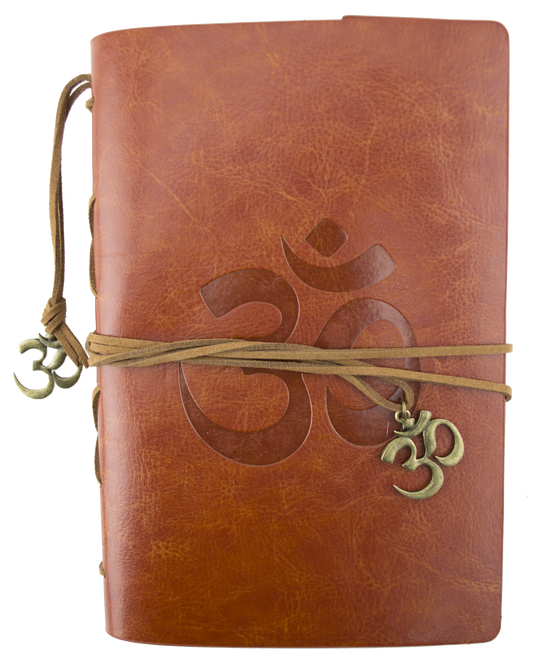 Leatherette Journal - Om - Brown