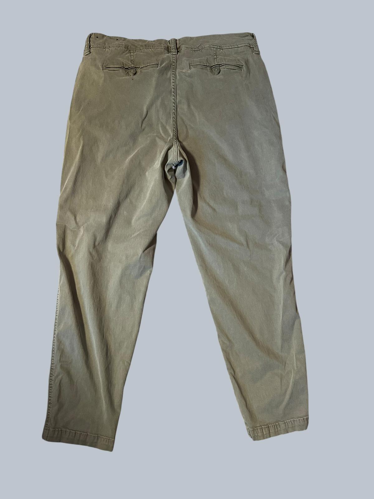 Liverpool Classic Fit Khaki Light Olive Pants Size 14/32