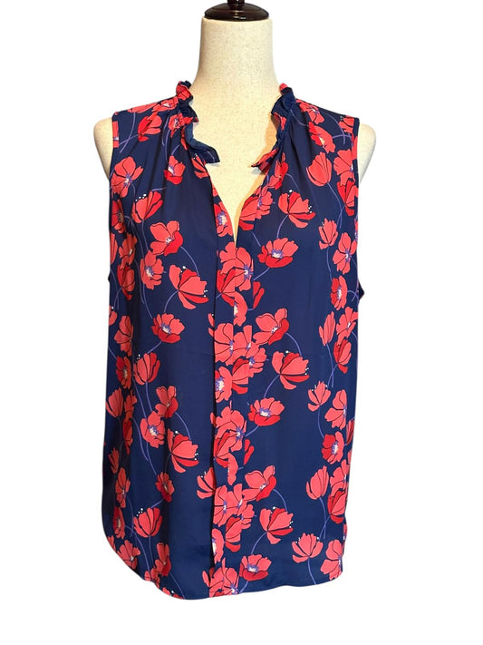 41 Hawthorn Sleeveless Floral Print Blouse Top XL