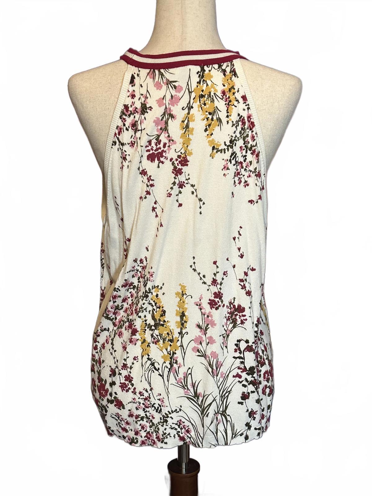 danielrainn XL Floral Halter Neck Sleeveless Top