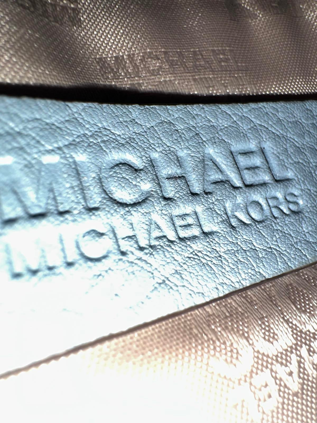 Michael Kors Light Blue Leather Crossbody Bag