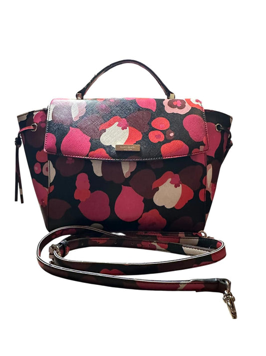 Kate Spade Floral Satchel Crossbody EUC