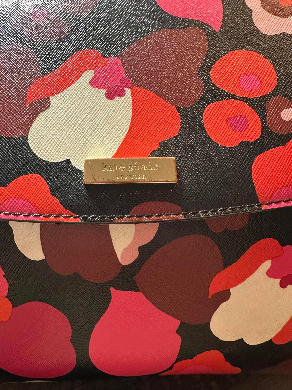 Kate Spade Floral Satchel Crossbody EUC