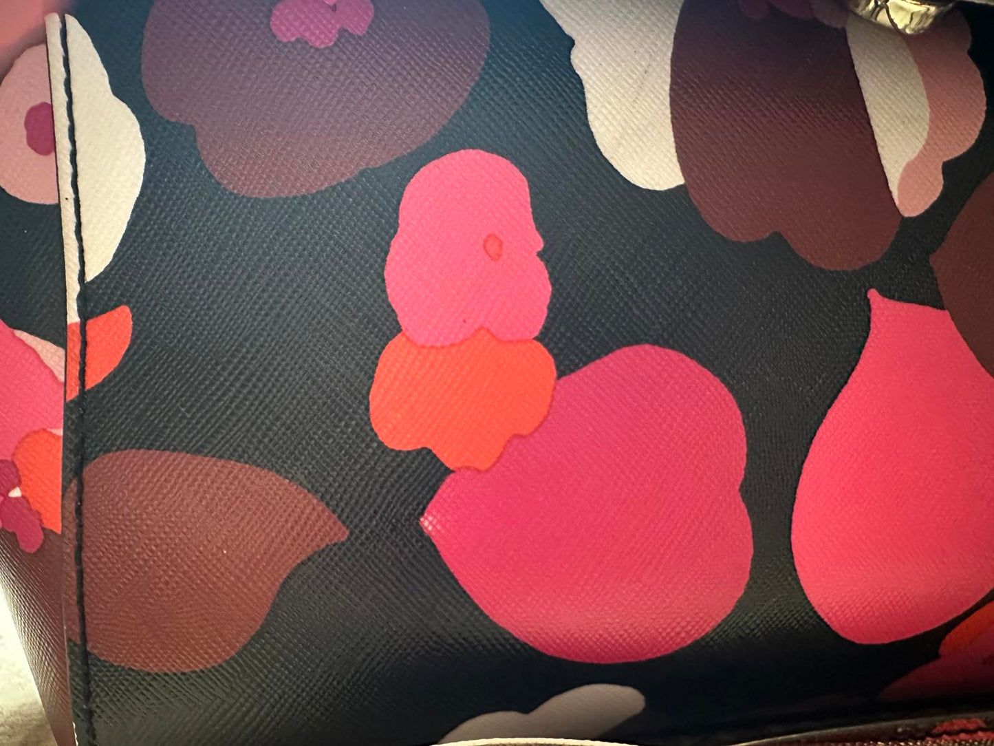 Kate Spade Floral Satchel Crossbody EUC