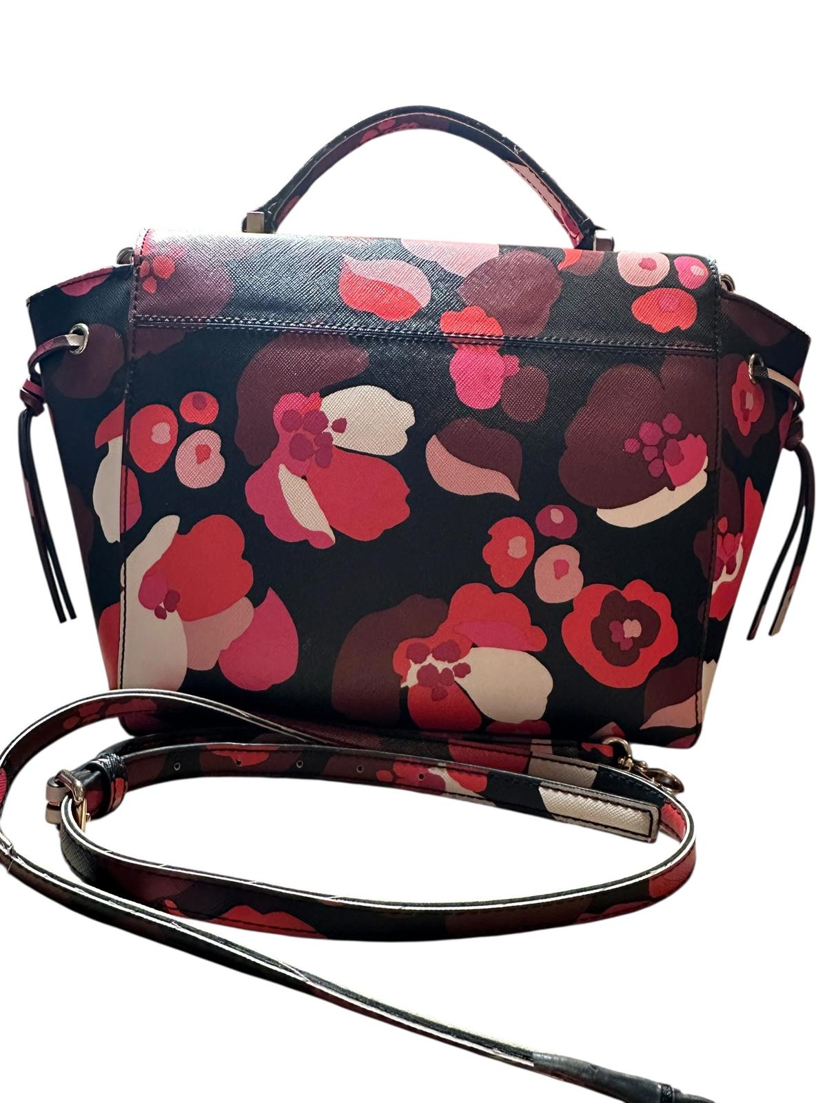 Kate Spade Floral Satchel Crossbody EUC