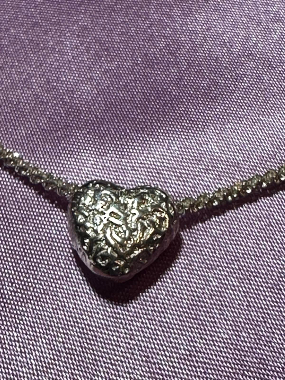 Silver Heart Pendant Necklace