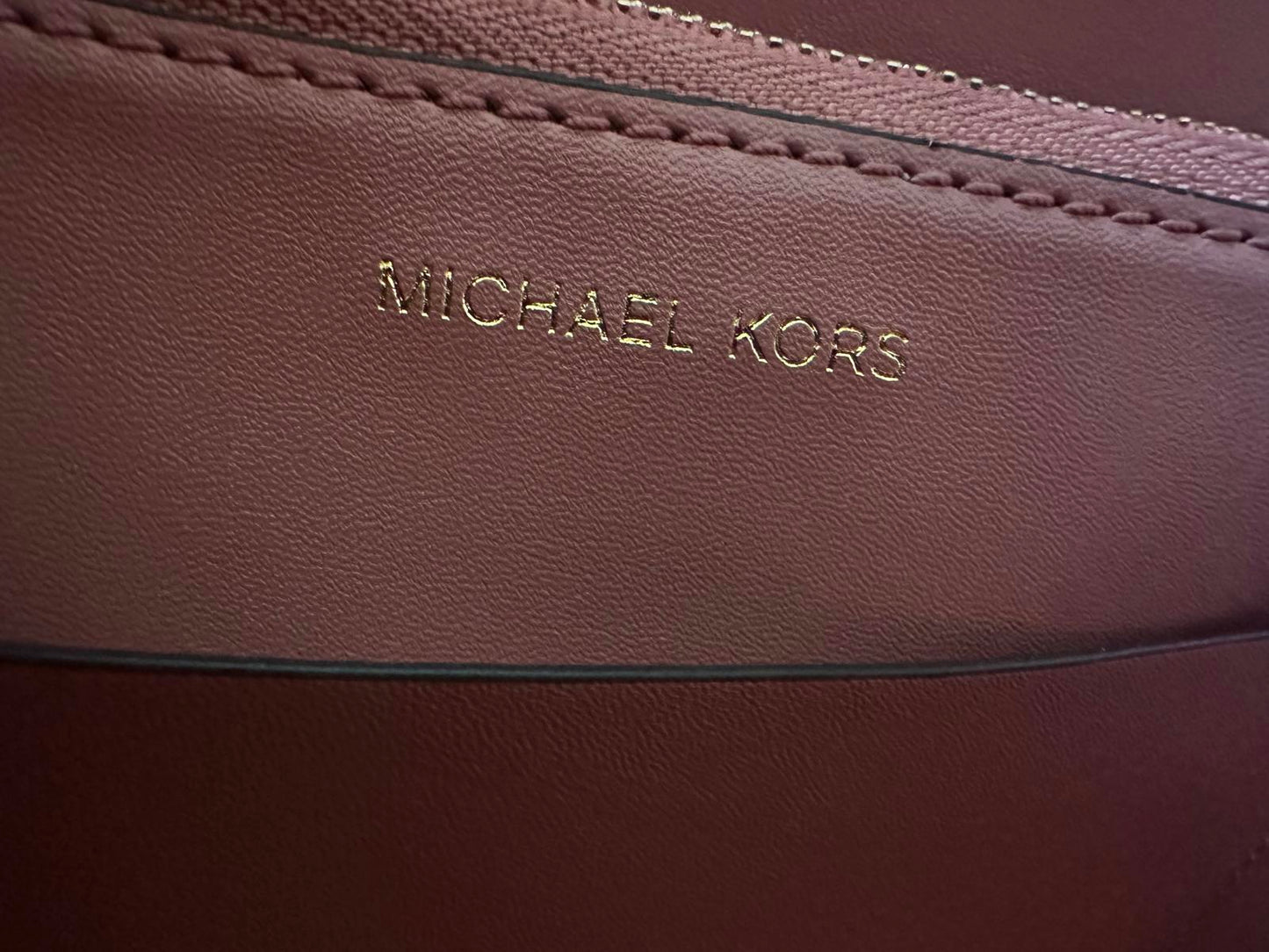 Michael Kors Pink Leather Tote Bag