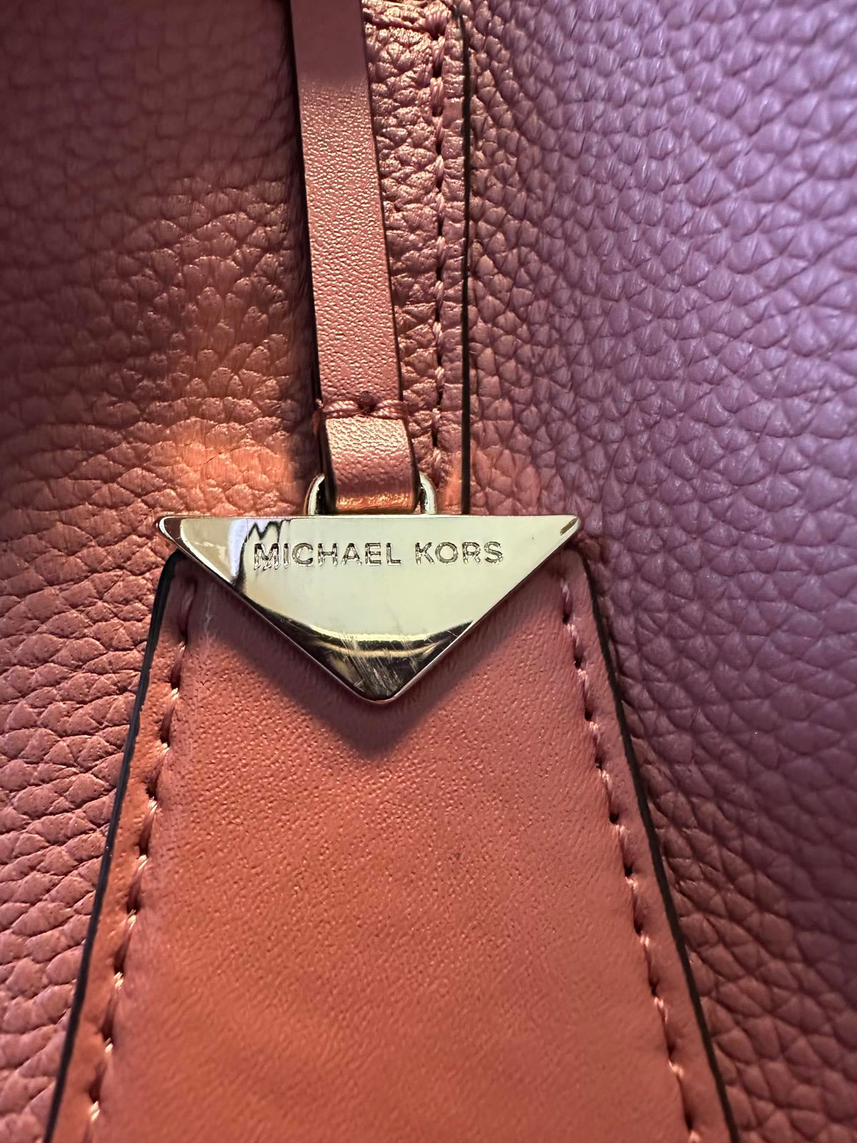 Michael Kors Pink Leather Tote Bag