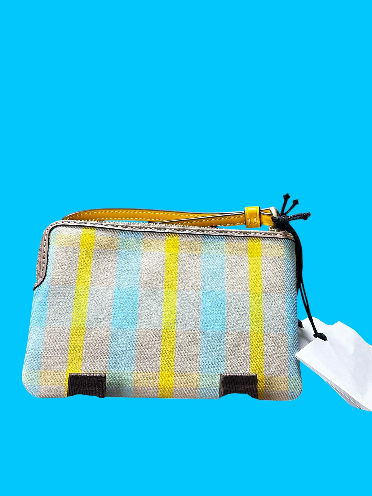 Coach Women's Wristlet Pouch in Multicolor Plaid