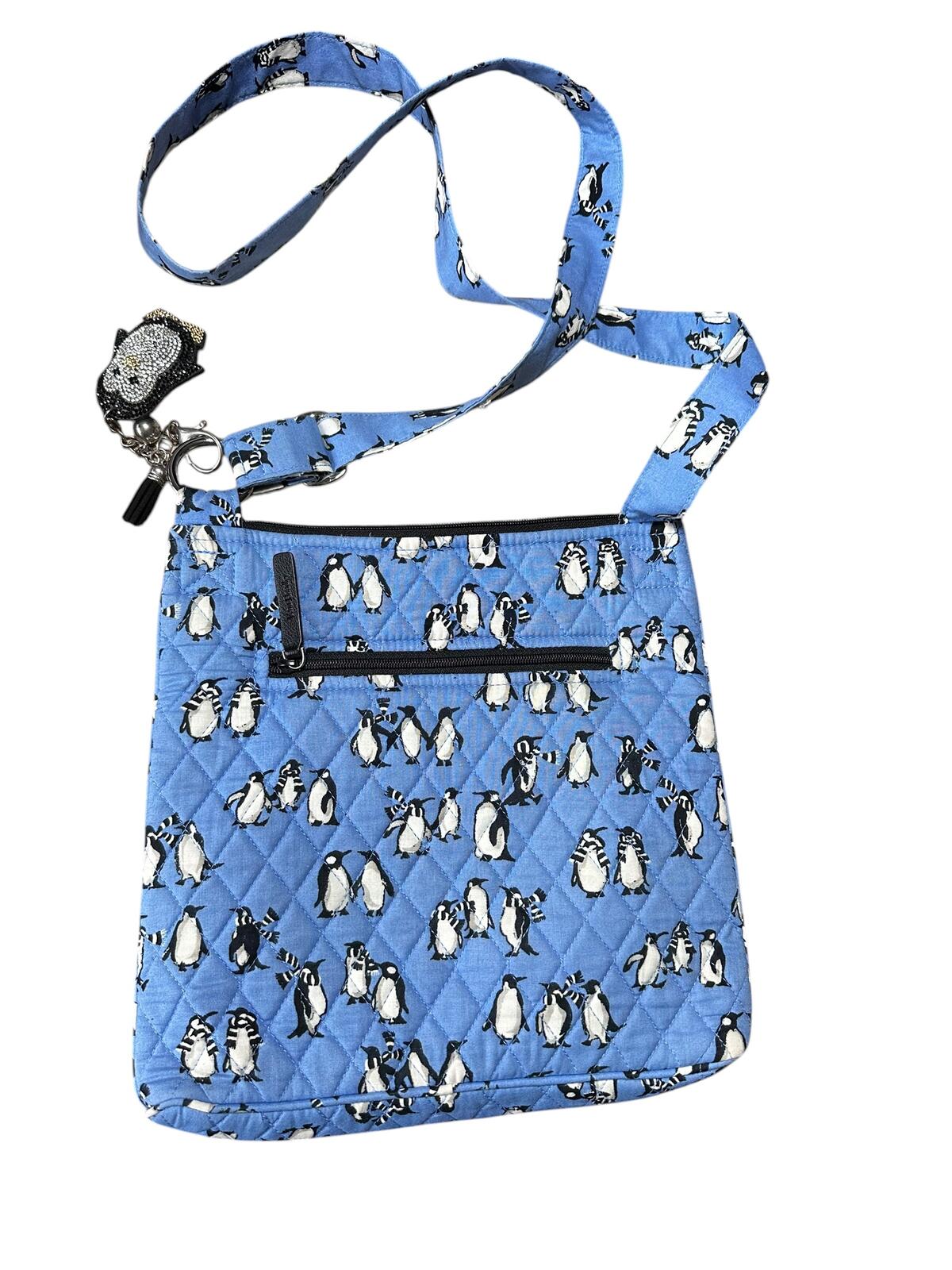 Vera Bradley Crossbody Bag with Penguins, Pill Organizer
