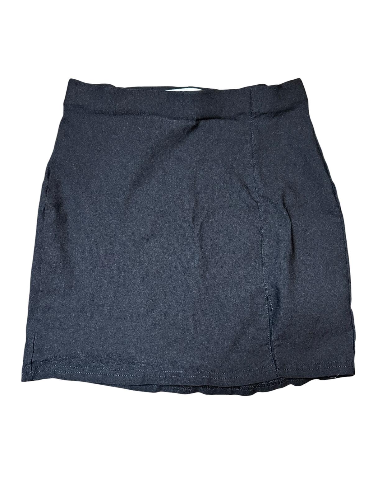 Classic Black Mini Skirt with Back Slit