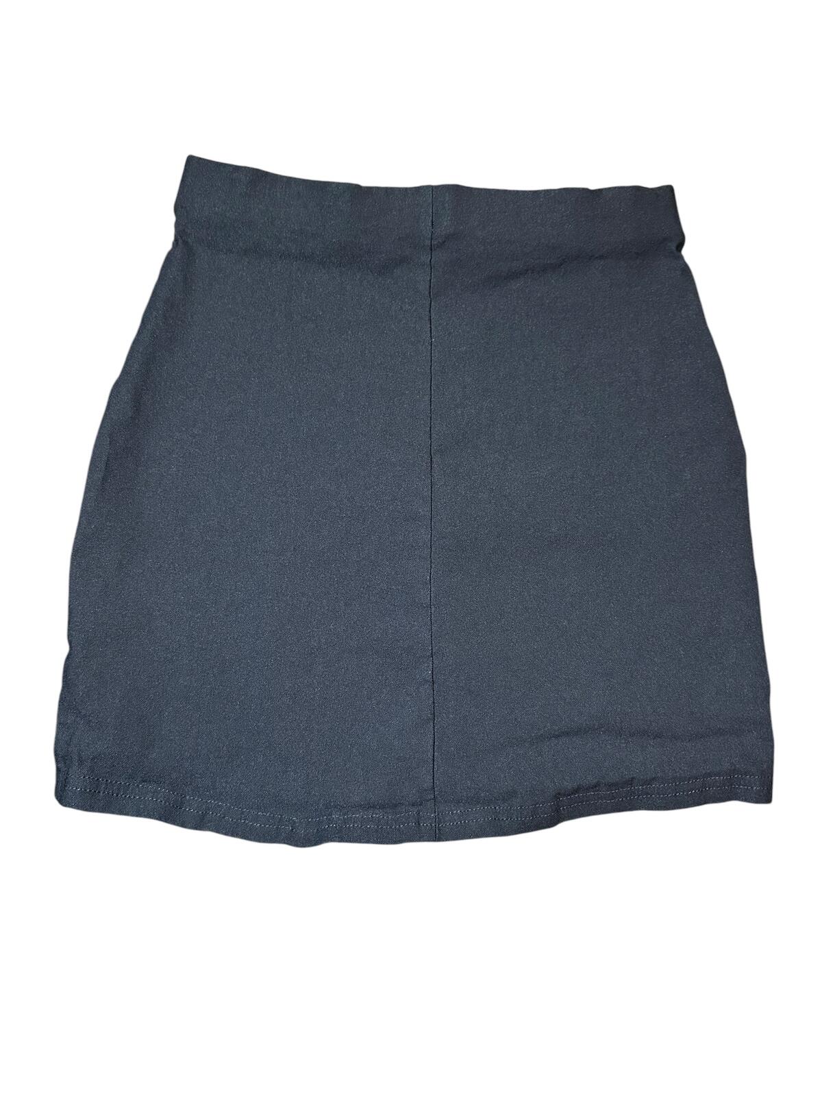 Classic Black Mini Skirt with Back Slit
