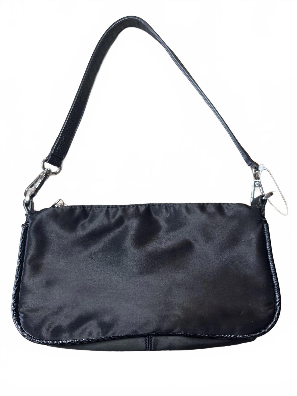 Zara Black Satin-y Shoulder Bag