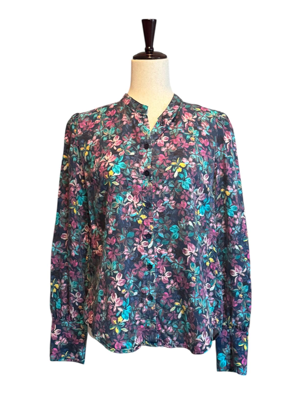 Kut from the Kloth Women's Floral Button-Up Blouse Size M