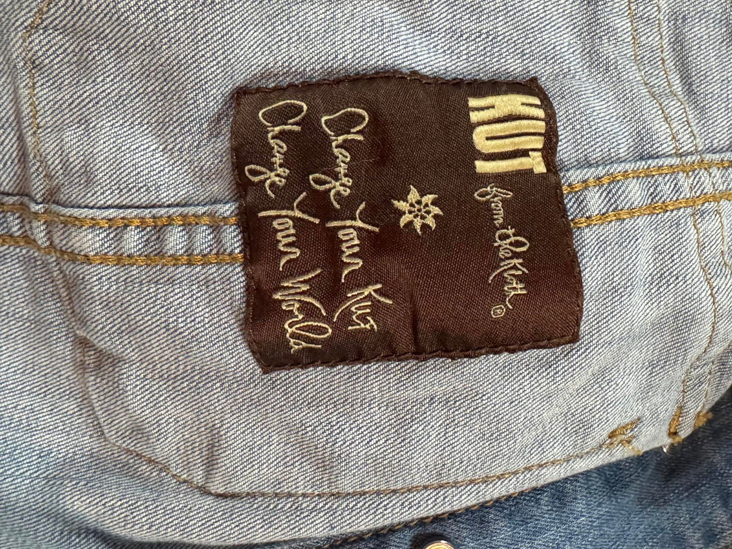 Kut from the Kloth Light Blue Denim Jacket with Button Front