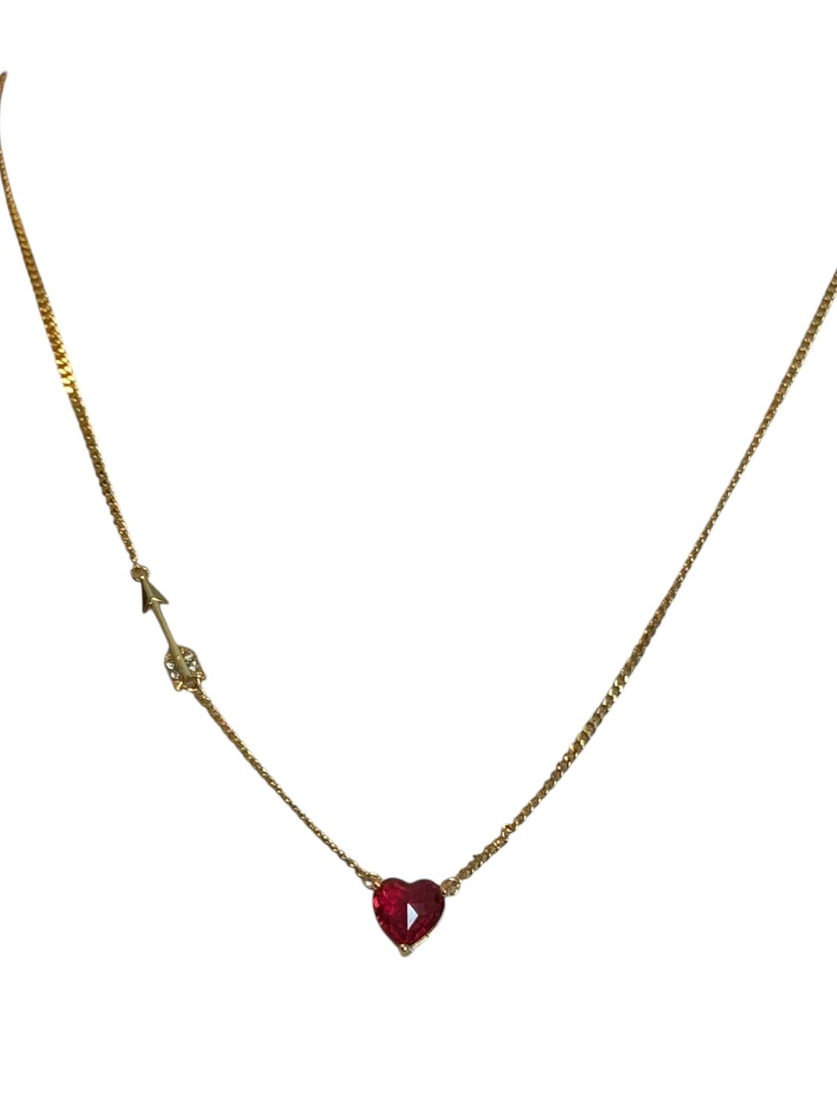 Kate Spade Red Heart Pendant and Arrow Detail