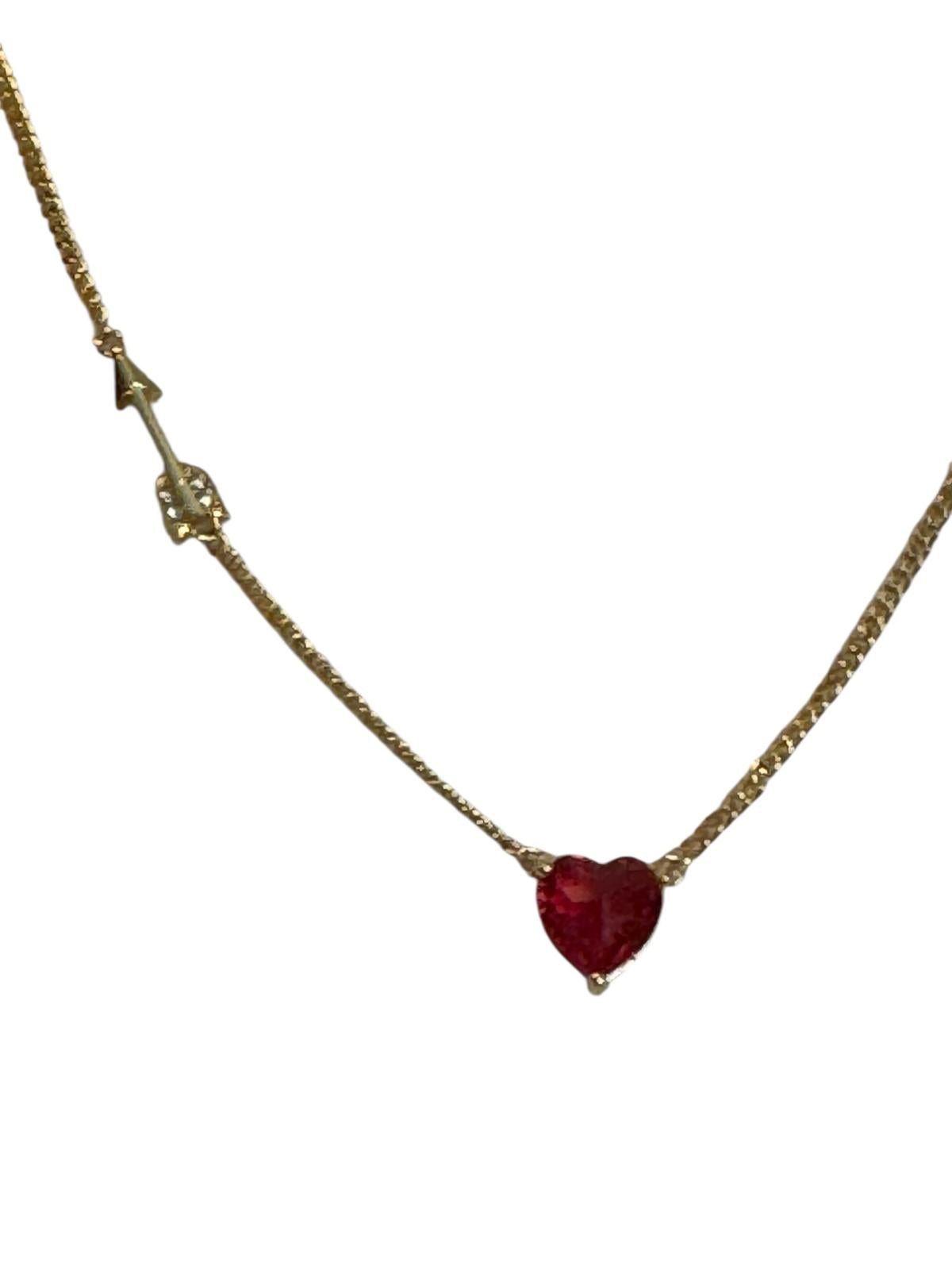 Kate Spade Red Heart Pendant and Arrow Detail