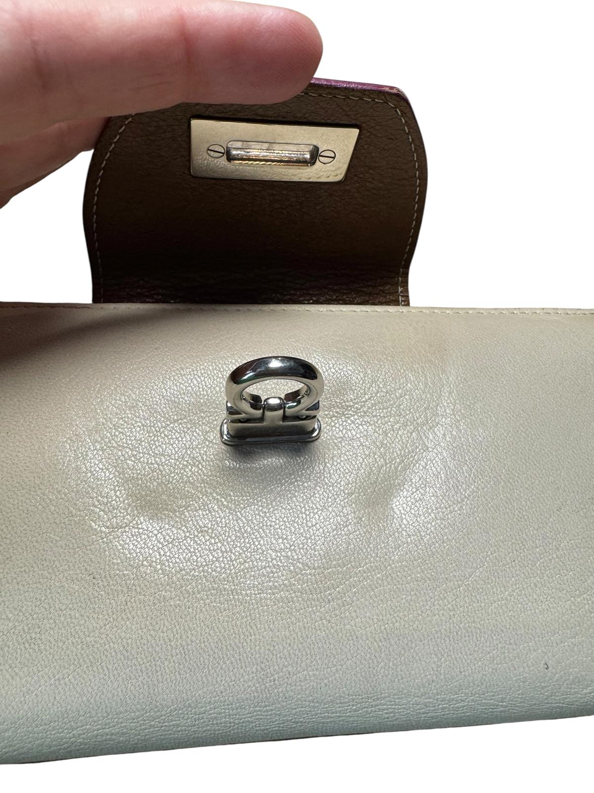 Salvatore Ferragamo Leather Tri-Color Wallet