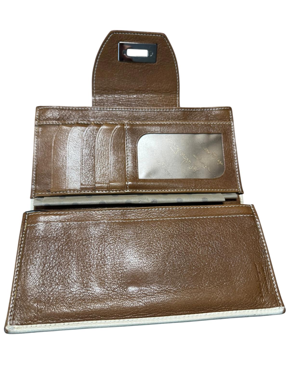 Salvatore Ferragamo Leather Tri-Color Wallet
