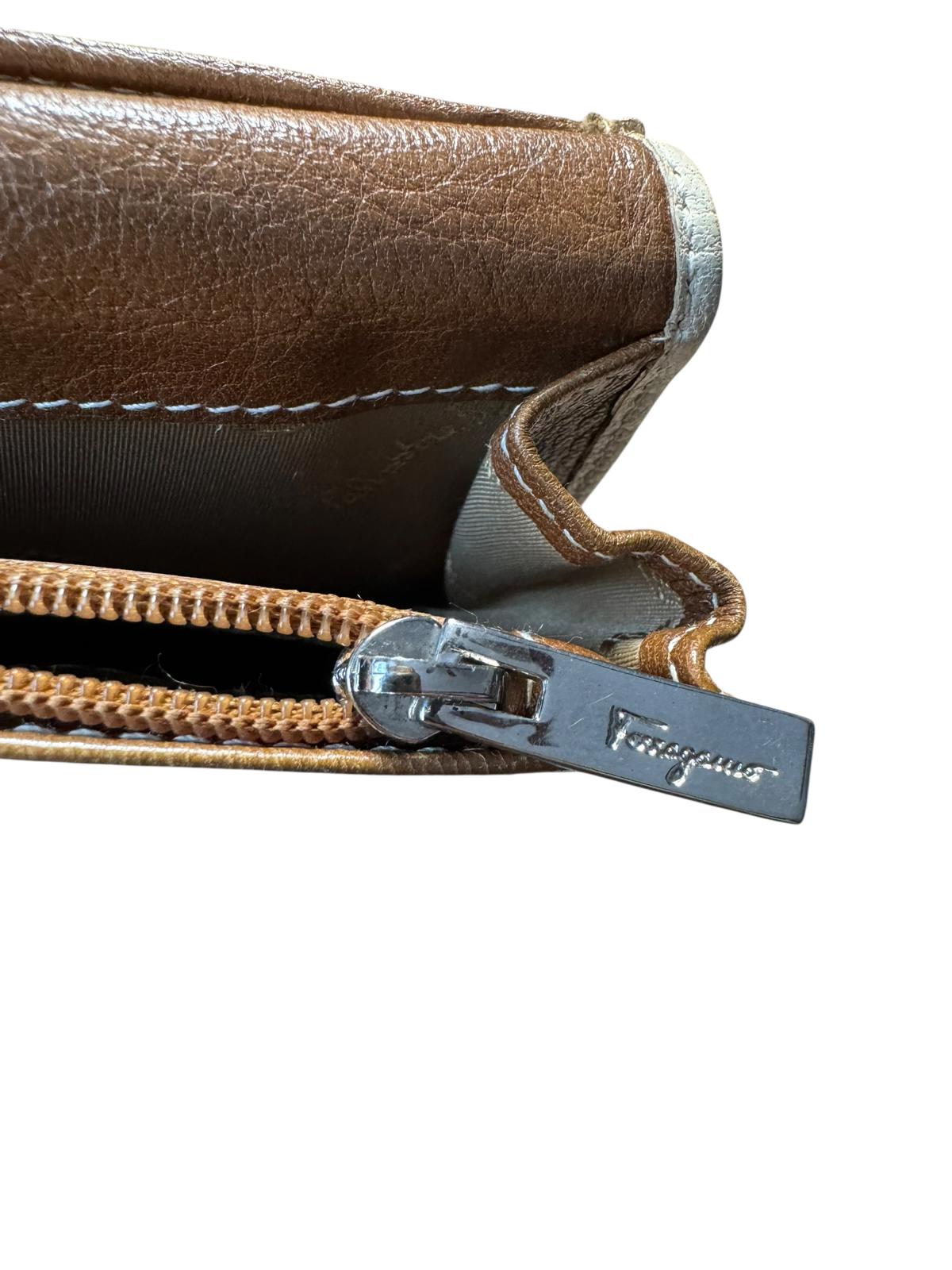 Salvatore Ferragamo Leather Tri-Color Wallet