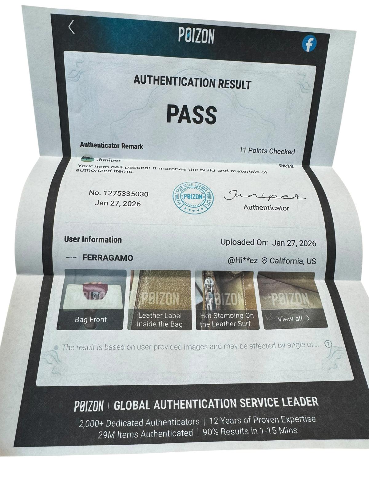 Salvatore Ferragamo Leather Tri-Color Wallet