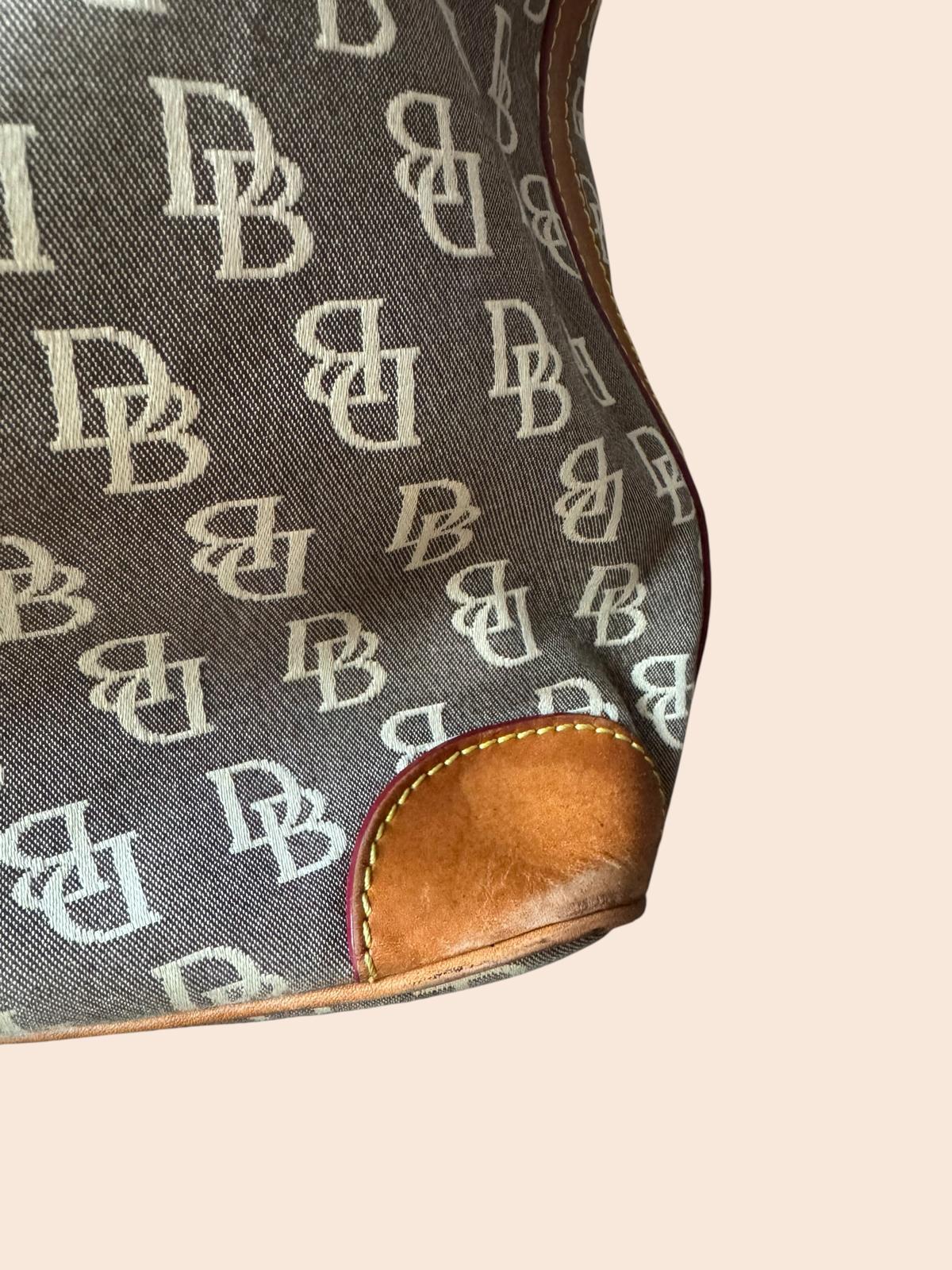 Dooney & Bourke Vintage Y2K Signature Canvas Shoulder Bag