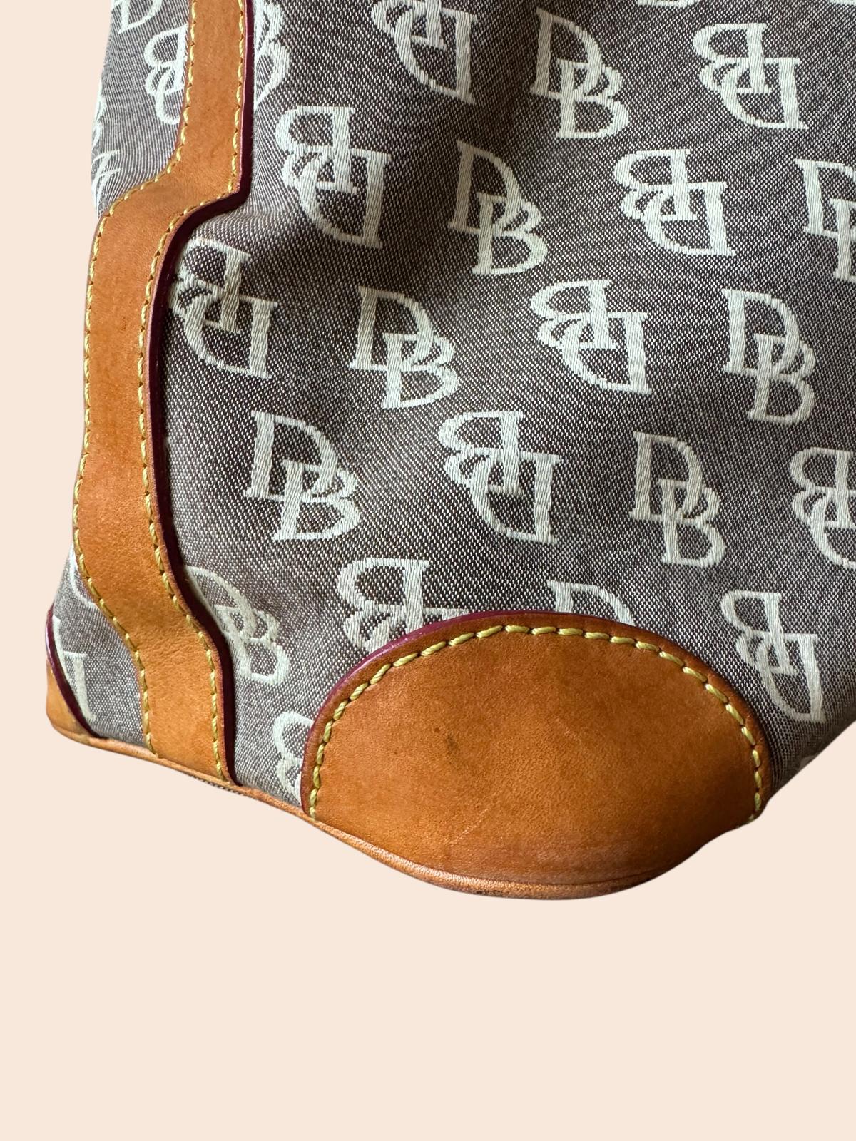 Dooney & Bourke Vintage Y2K Signature Canvas Shoulder Bag
