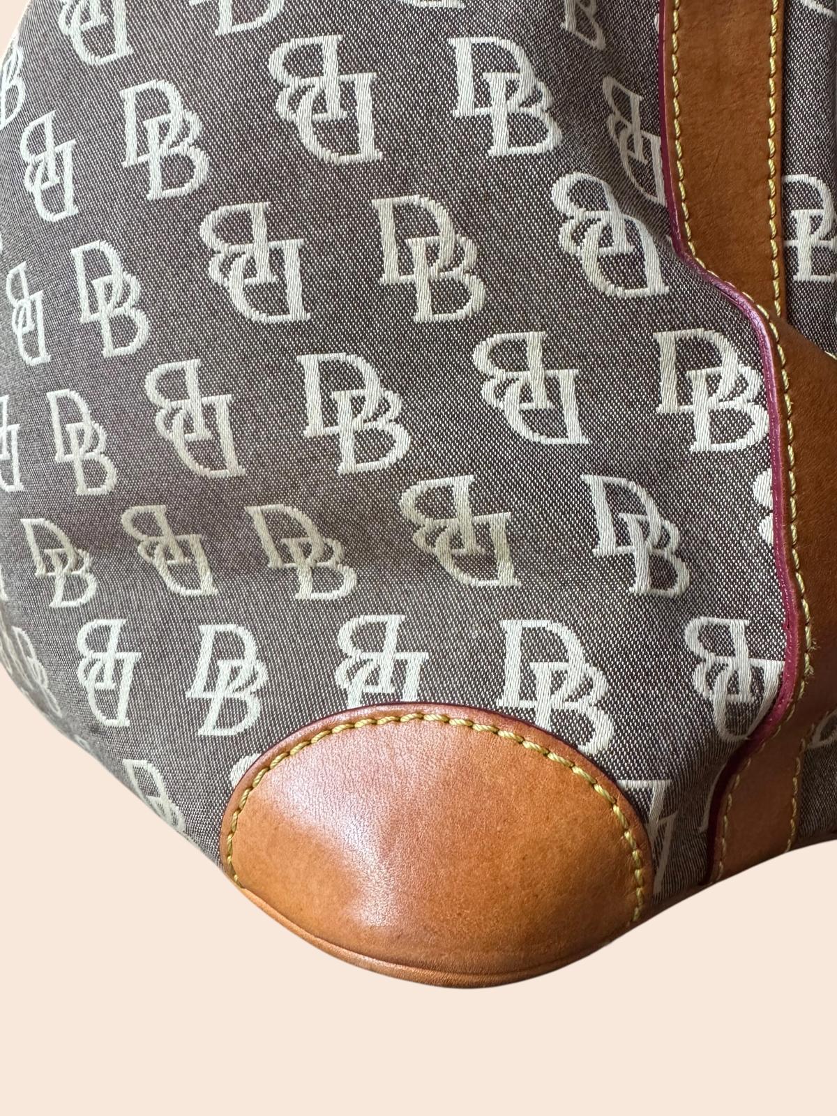 Dooney & Bourke Vintage Y2K Signature Canvas Shoulder Bag