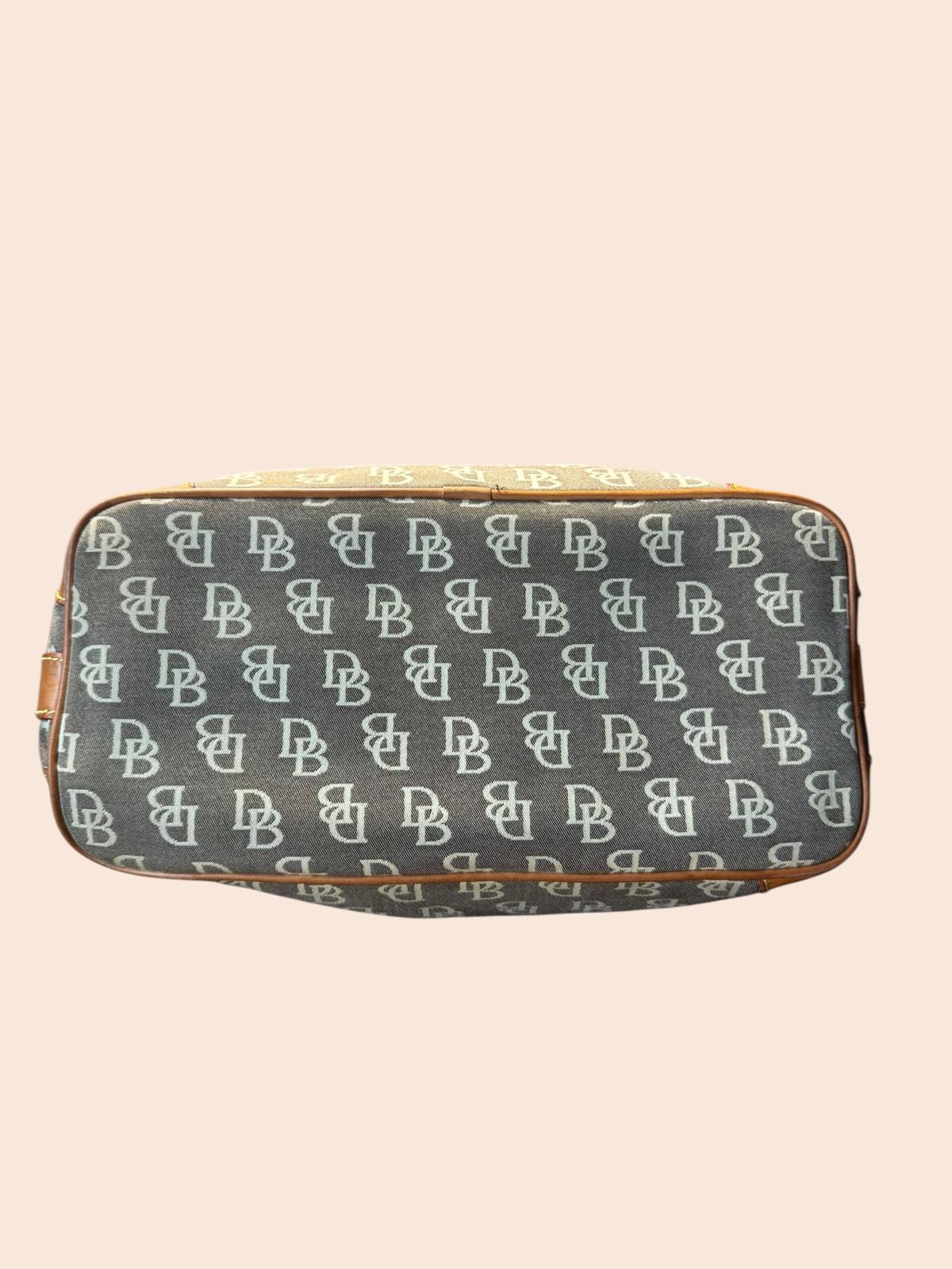 Dooney & Bourke Vintage Y2K Signature Canvas Shoulder Bag