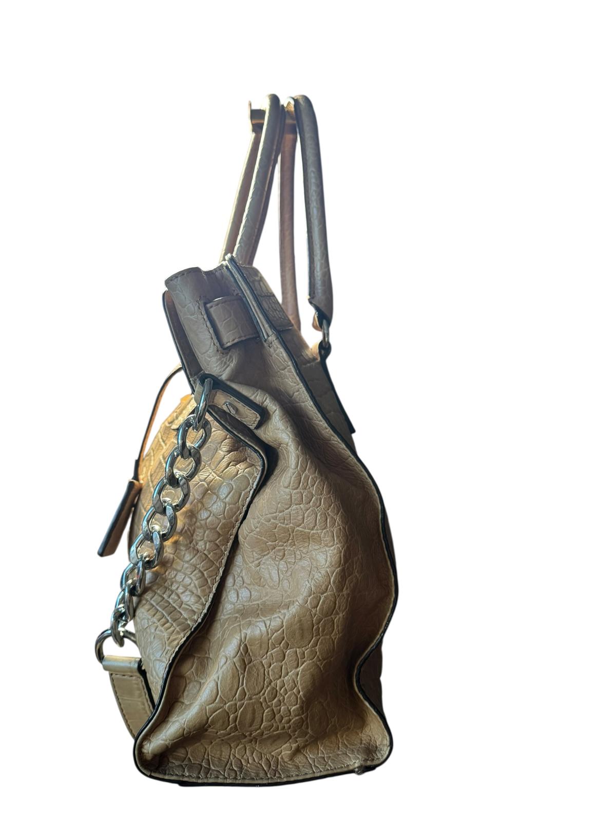 MICHAEL Michael Kors Taupe Croc-Embossed Handbag