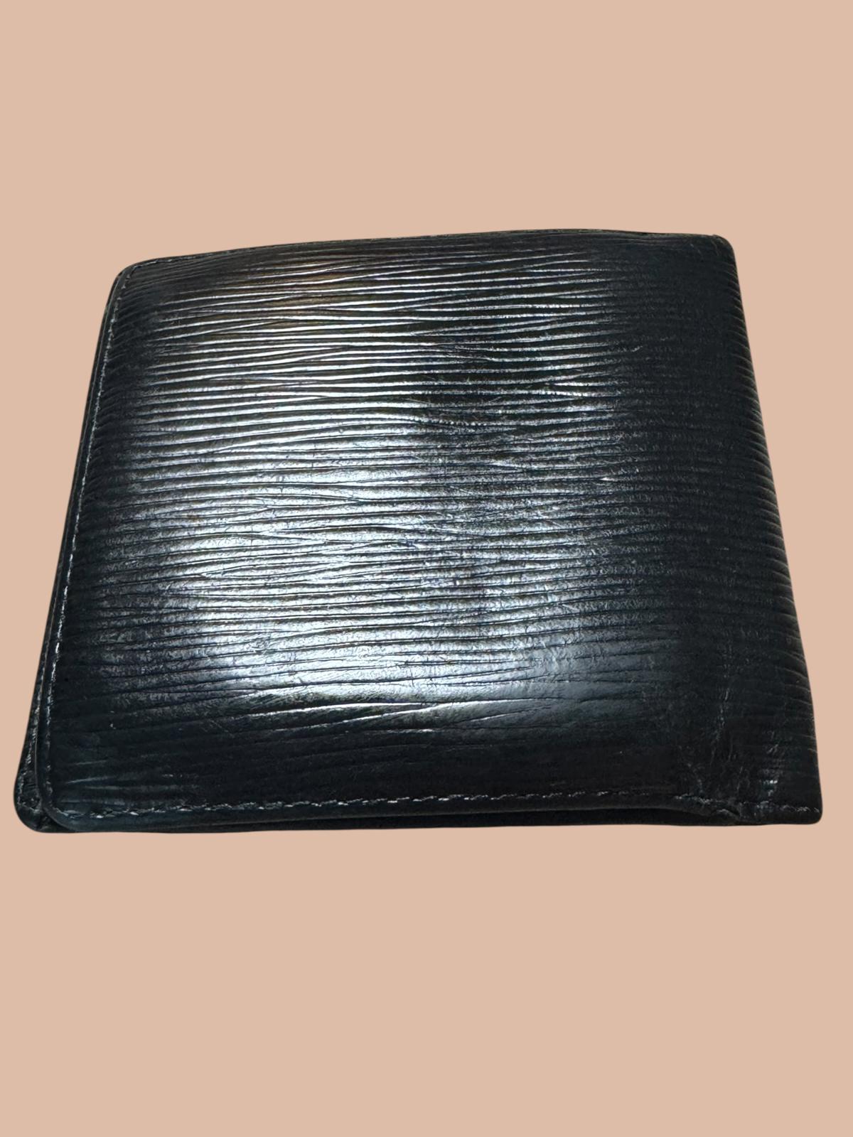 Louis Vuitton Black Epi Leather Bifold Wallet