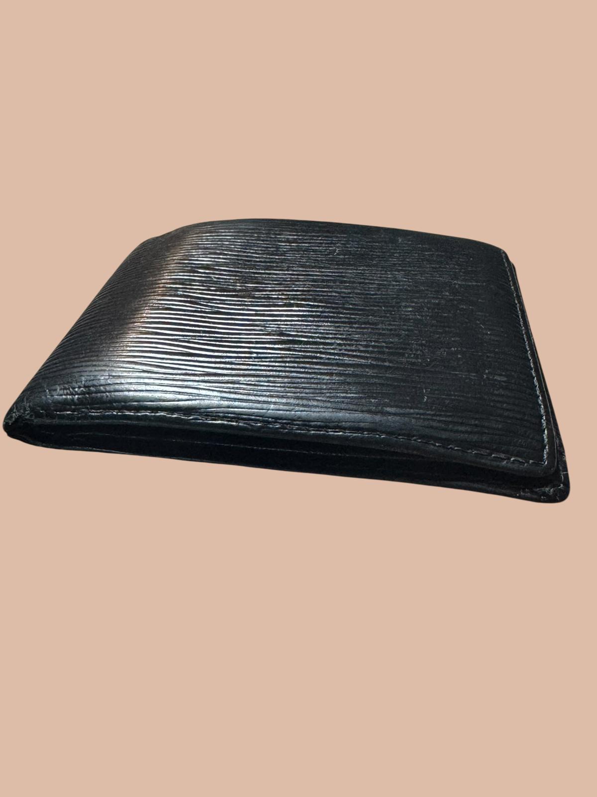 Louis Vuitton Black Epi Leather Bifold Wallet