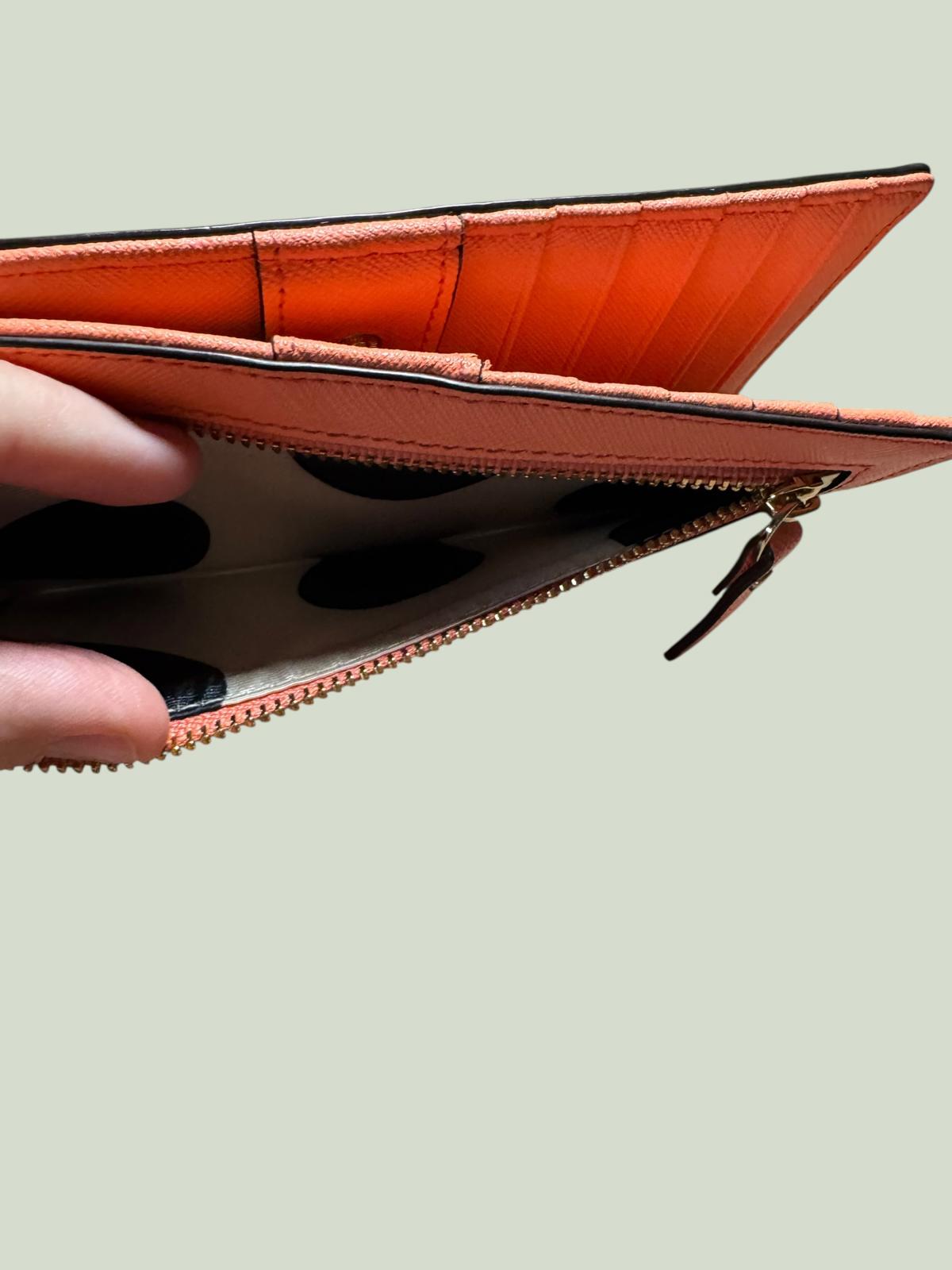 Kate Spade Coral Leather Zip Around Wallet