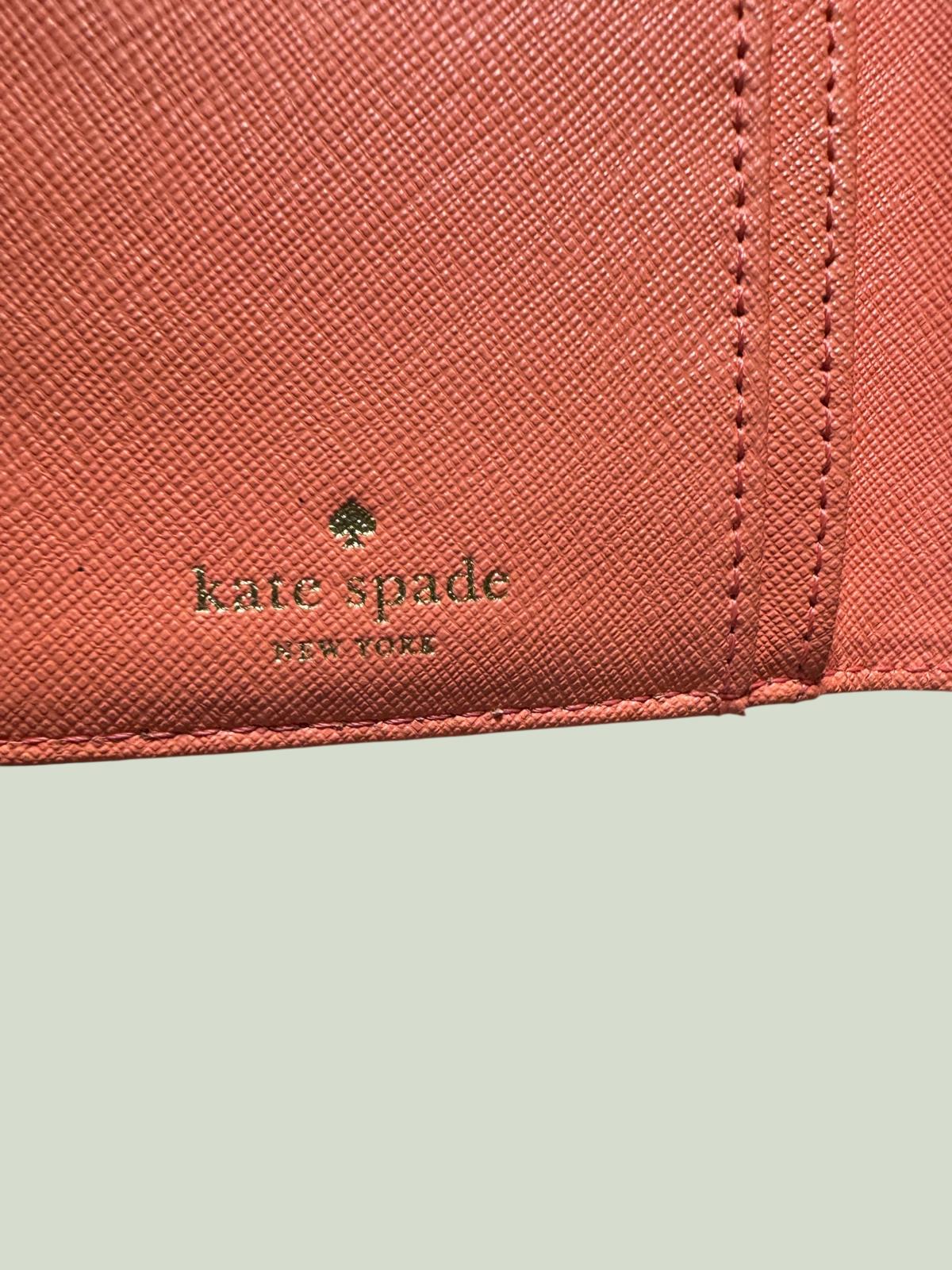 Kate Spade Coral Leather Zip Around Wallet